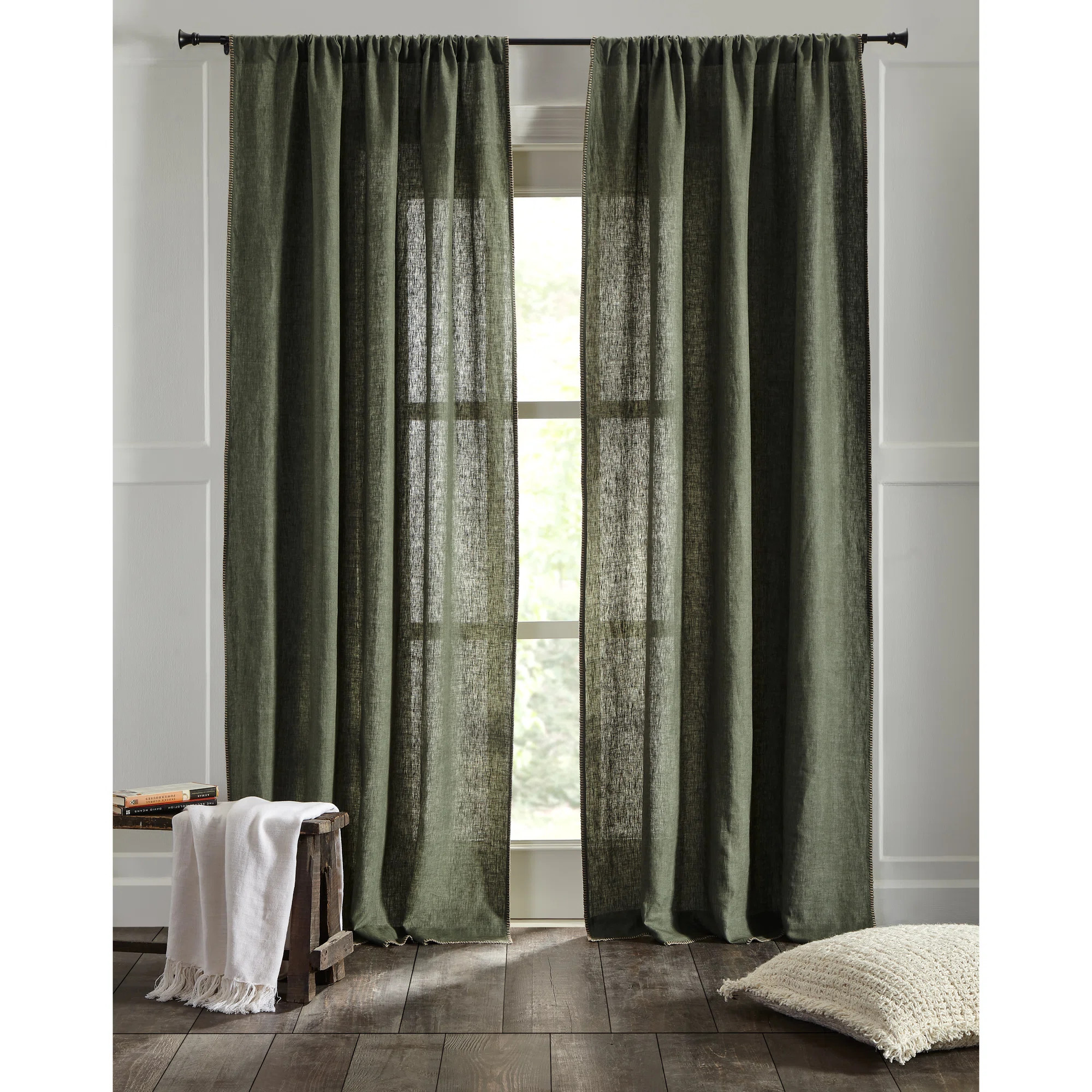 Amity HomeBrian Semi Sheer Curtain | Perigold