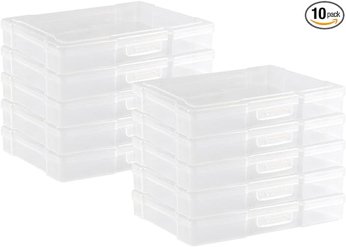 novelinks Transparent 4" x 6" Photo Storage Boxes - Photo Organizer Cases Photo Keeper Picture St... | Amazon (US)