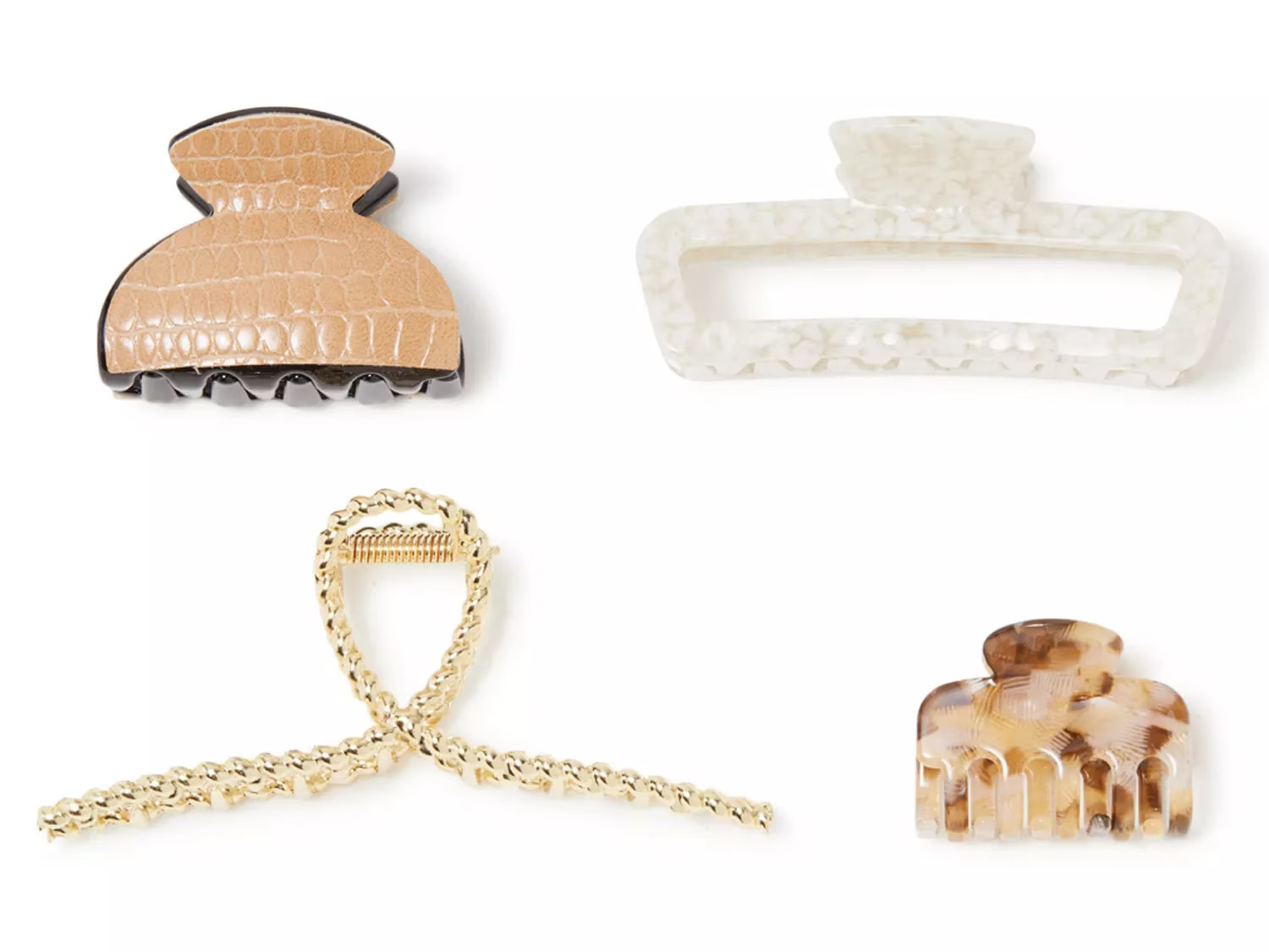 Kelly & Katie Detailed Hair Clip Set - 4 Pack | DSW