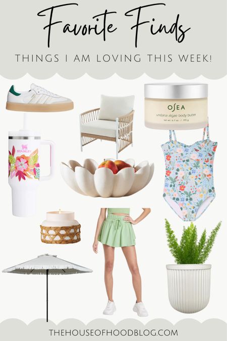 Check out some of my favorite finds this week! I’ve been loving this osea body butter, this adorable rattan candle, these super comfy adidas, and of course our patio set and adorable umbrella! This skirt has shorts built in and is so comfy! 

#LTKover40 #LTKhome #LTKbeauty