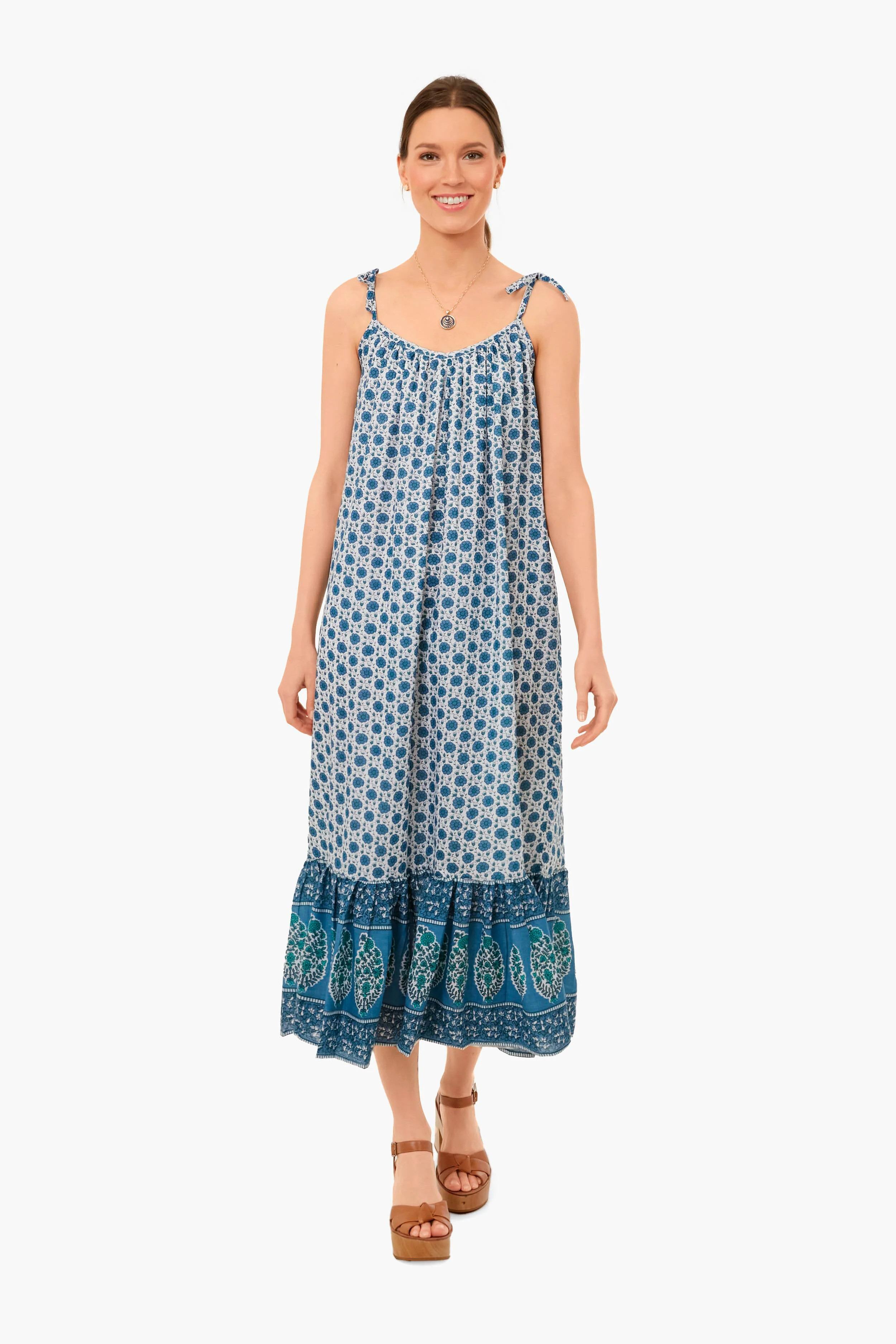 Heritage Blue Flowers India Sundress | Tuckernuck (US)