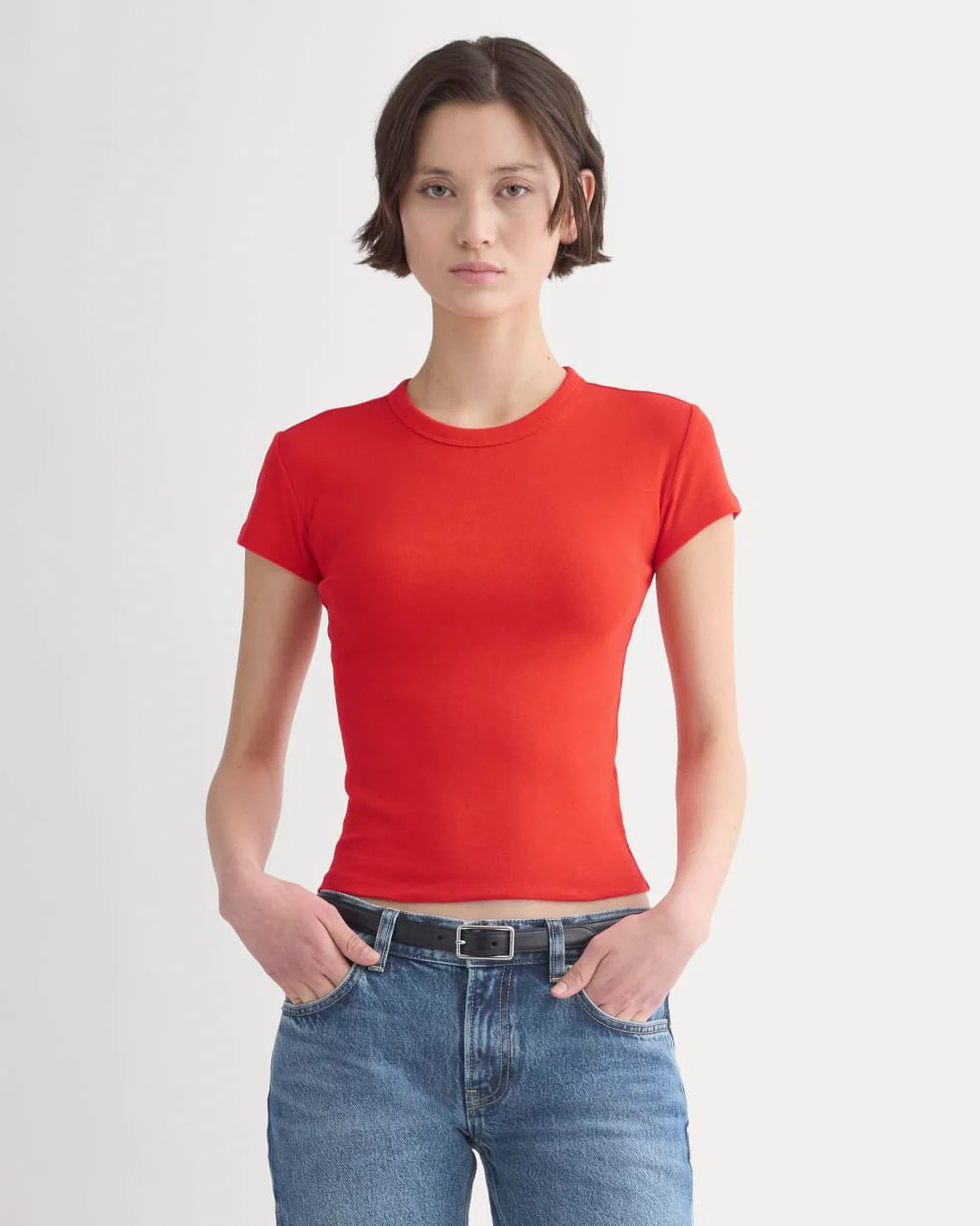 RetroSoft Cotton Crew | Fiery Red | Everlane