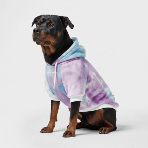 Spark Paws Dog Hoodie – Premium Dog Sweater for Small, Medium, and Large Dogs | Warm Outfits for French Bulldogs, Pitbull, Puppy, Winter Jacket Alternative - 90s Retro Sky Dye - 4XL | Amazon (US)