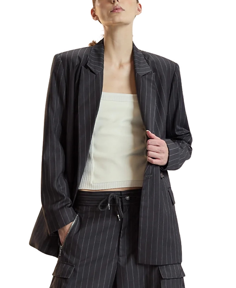 Cynthia Rowley Pinstripe Oversized Jacket | Bloomingdale's (US)