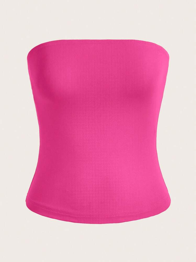 Sweetina Solid Tube Top | SHEIN