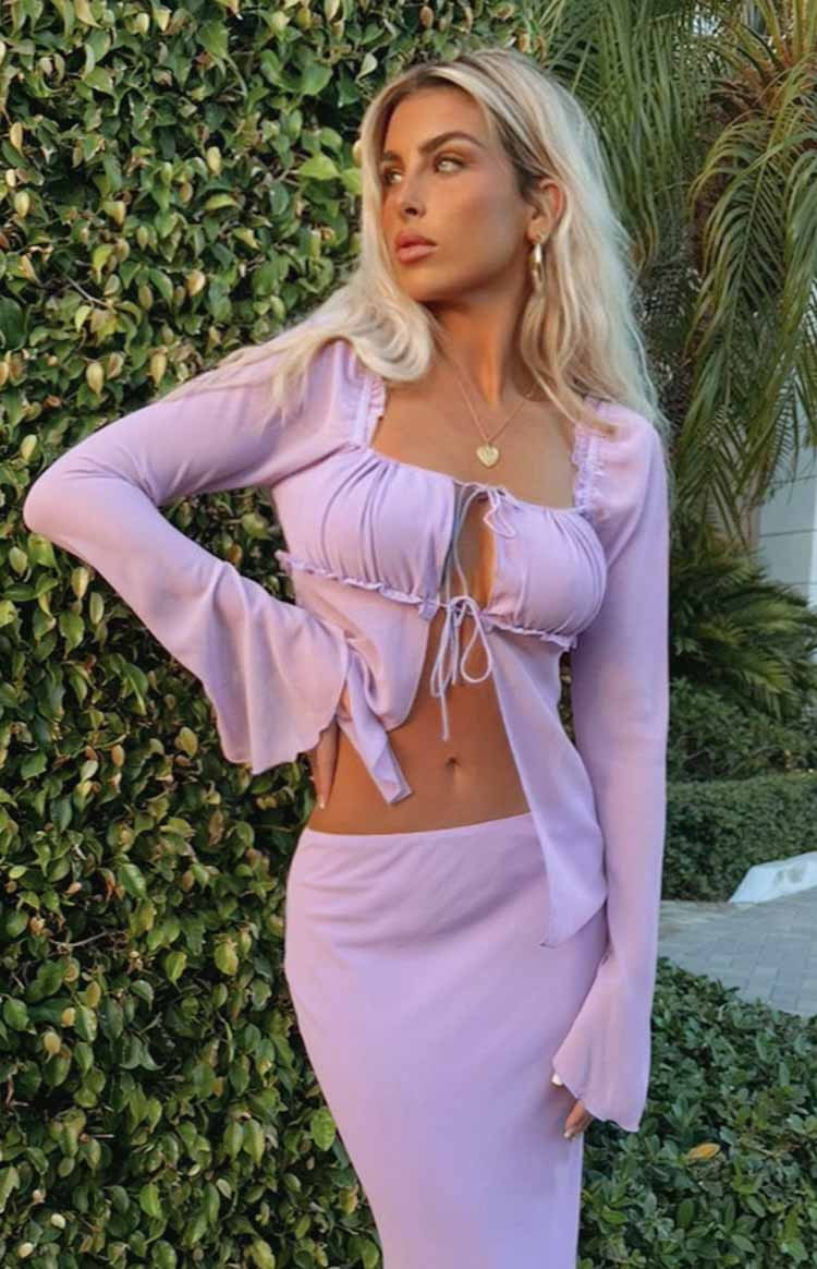 Kennedy Lilac Sleeve Top | Beginning Boutique (AU)