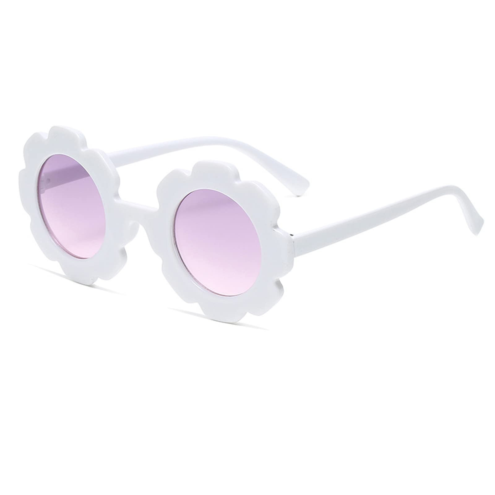 Kids Round Flower Sunglasses Girl flower Shaped Sunglasses Cute Kids Eyewear for Pool Beach Outdo... | Amazon (US)