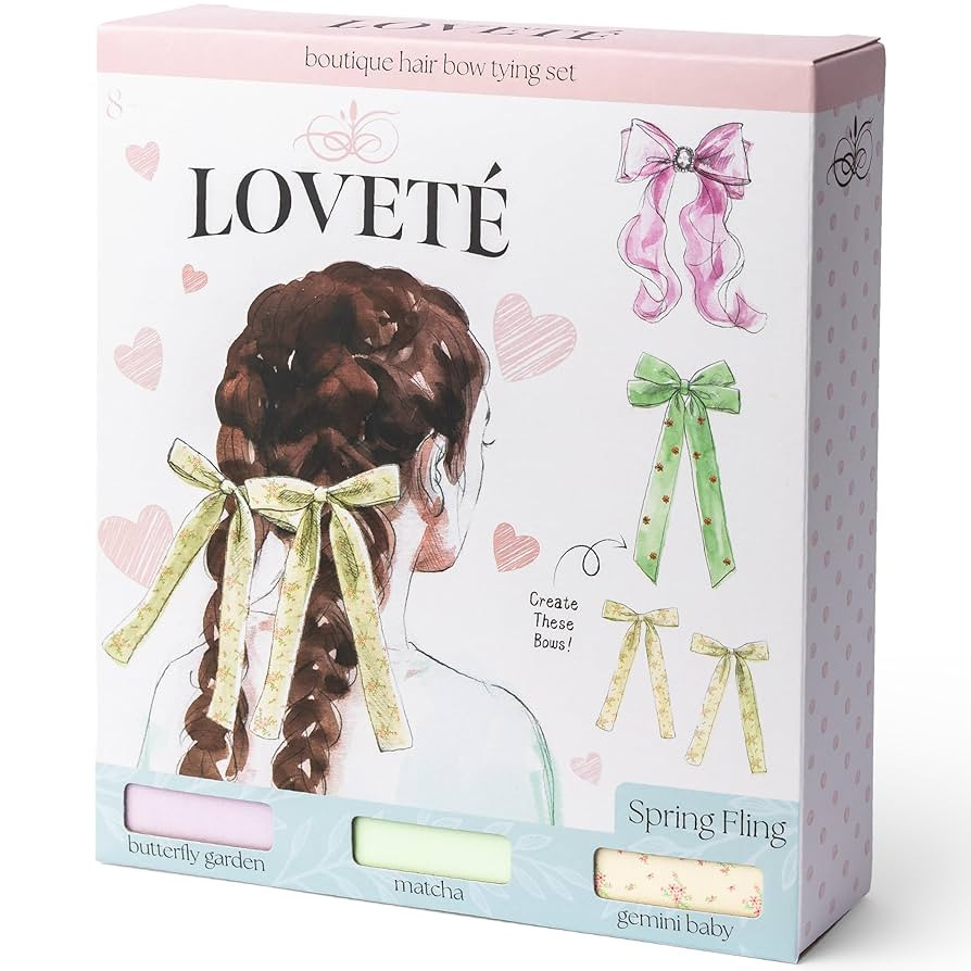 Loveté Hair Bow Tying Set - Spring Fling (3 Pack) – Premium DIY Coquette Fashion Accessories f... | Amazon (US)