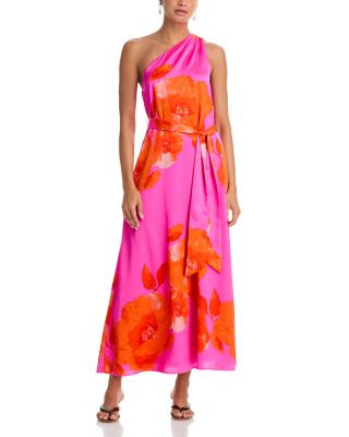 One Shoulder Satin Maxi Dress - Exclusive | Bloomingdale's (AU)