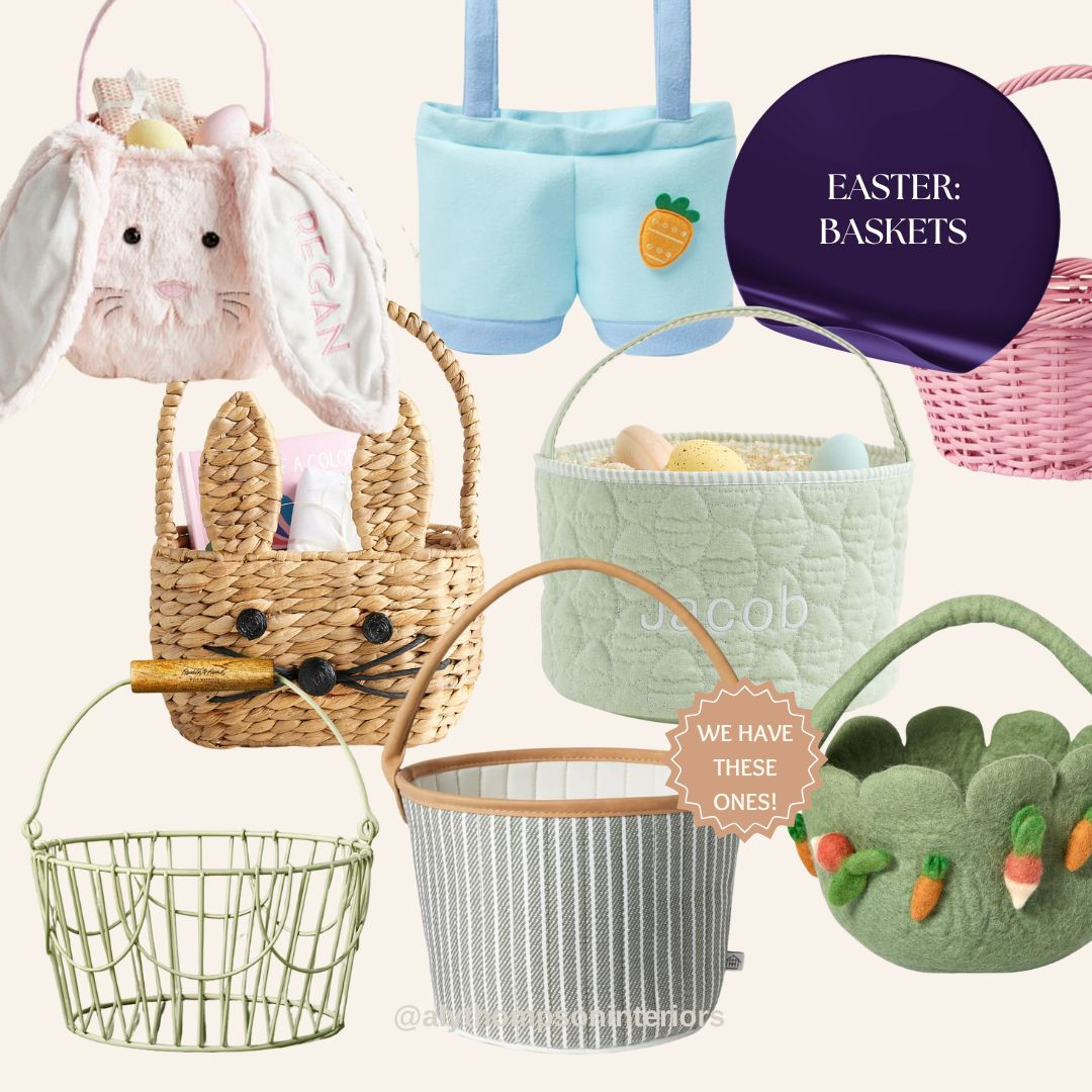Easter Baskets | Easter | Bunny | Easter Eggs | Bunny Basket | Embroidered Basket | Wire Basket 

 #LTKSeasonal #LTKKids #LTKFamily