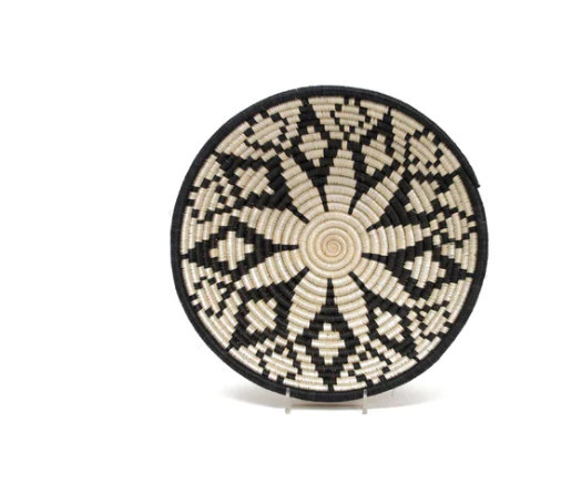 Medium Black Round Basket | Megan Molten