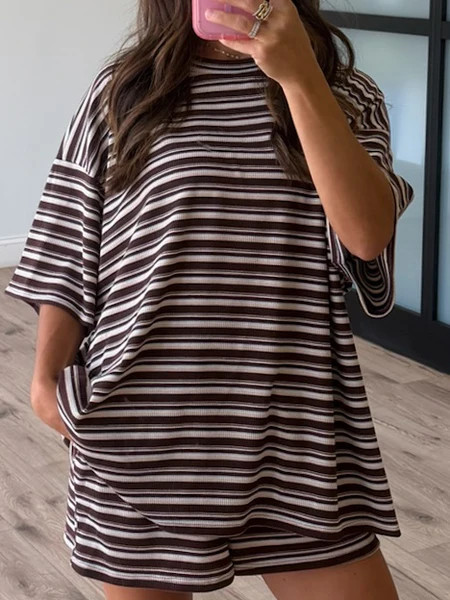 Jovi Waffle Knit Tee + Shorts Set | Brownie Mix | +Plus Available | PREORDER | Shop Talulah