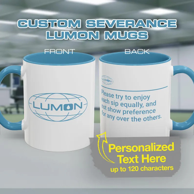 Severance Lumon Personalized Customizable White Mug | Etsy (US)