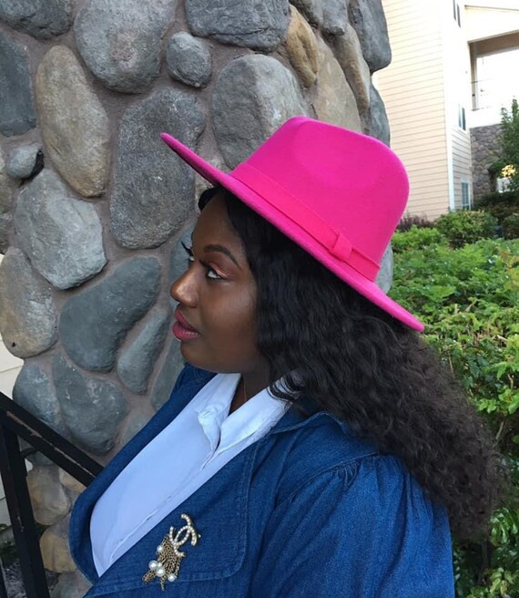 Pink Fedora Hat | Etsy (US)