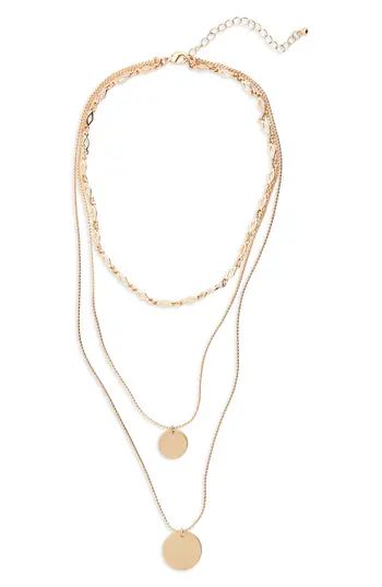 Women's Kitsch Layered Disc Pendant Necklace | Nordstrom