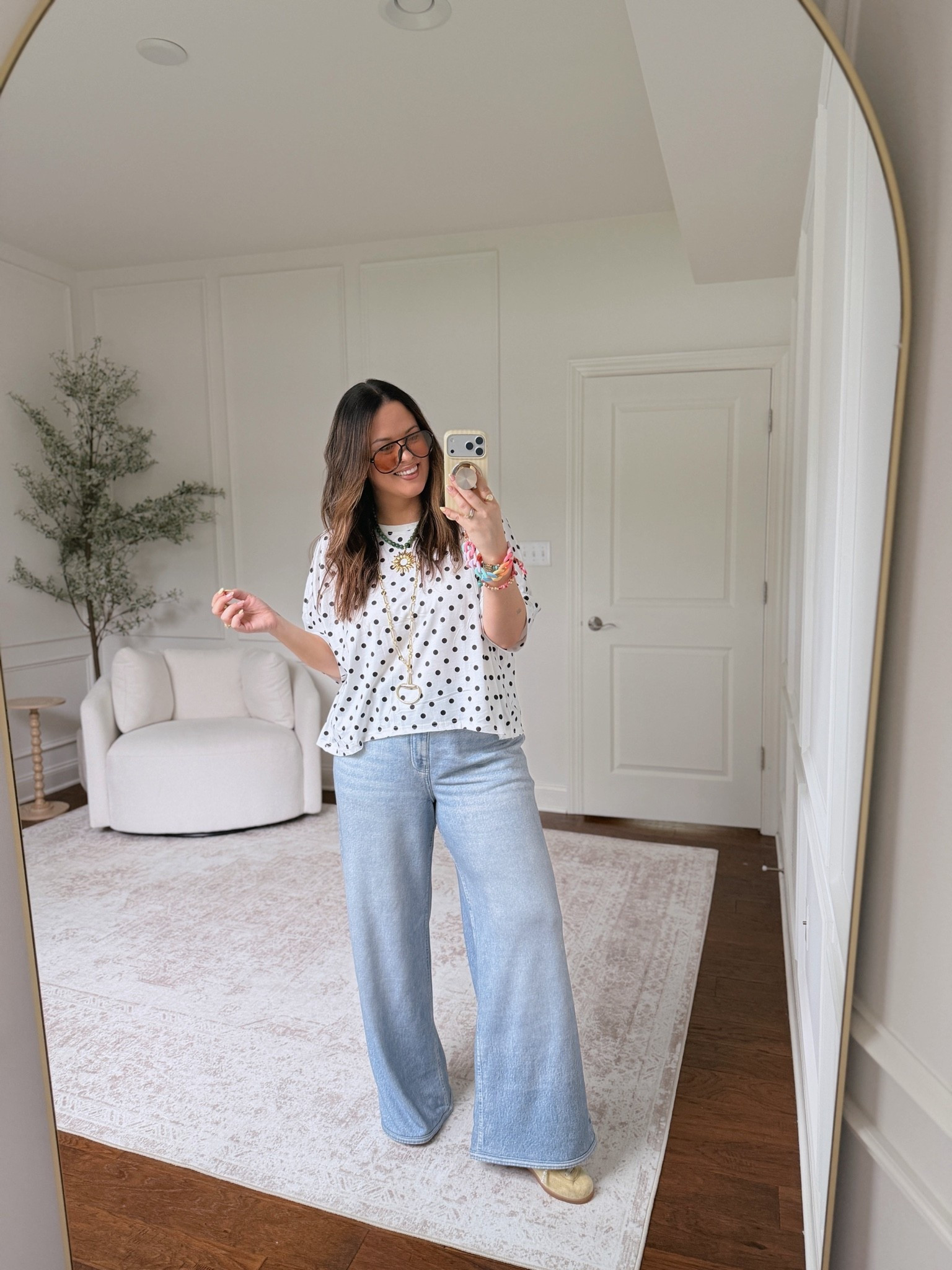 Wearing a large in the tee and sweatpants jeans!

Code AFSUMMER on the jeans and code AMANDA on the necklaces

#LTKootd #LTKSaleAlert #LTKMidsize