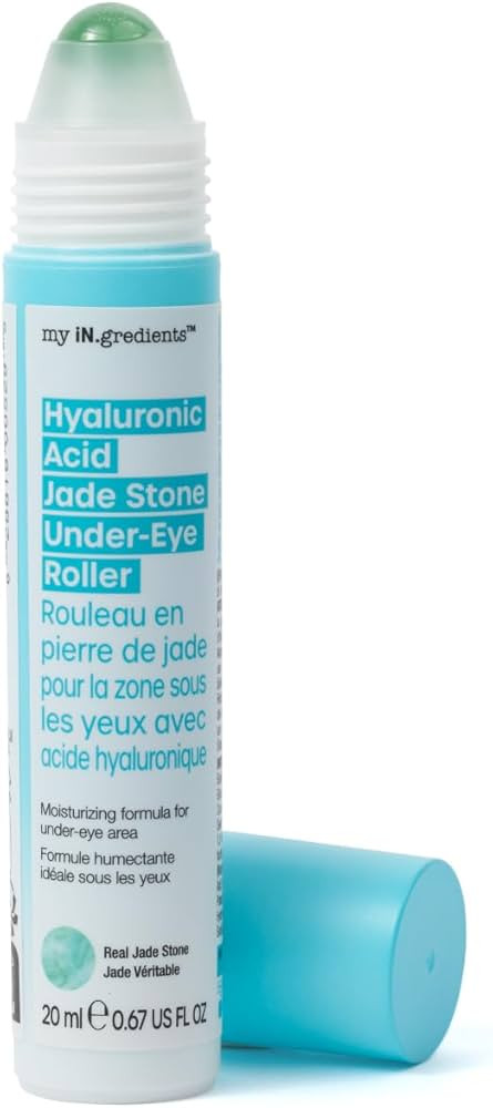 Masque Bar My Ingredients Hydrating Under Eye Serum with 360° Jade Stone Roller, Niacinamide & H... | Amazon (US)