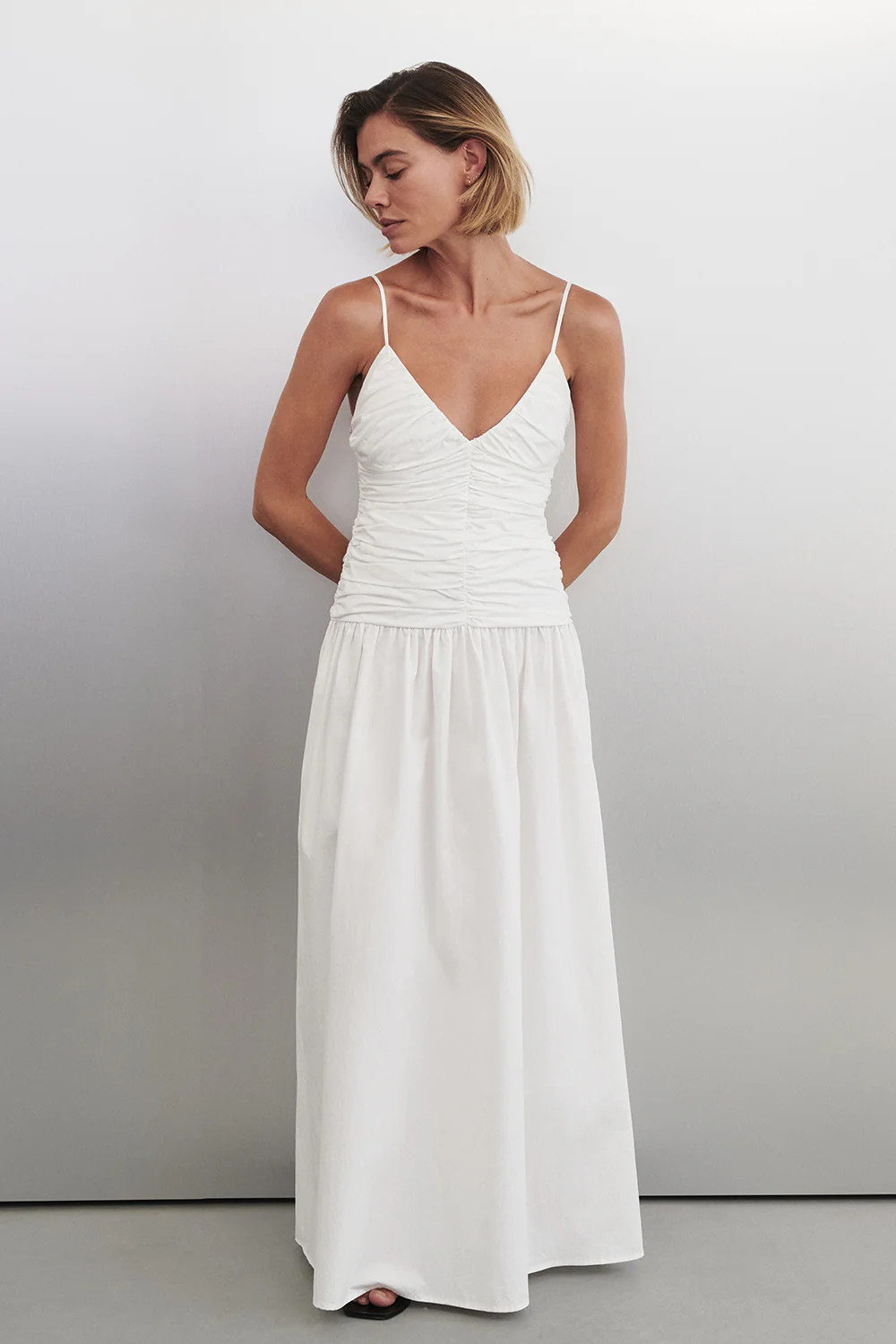 ALEXIA WHITE COTTON DRESS | DISSH