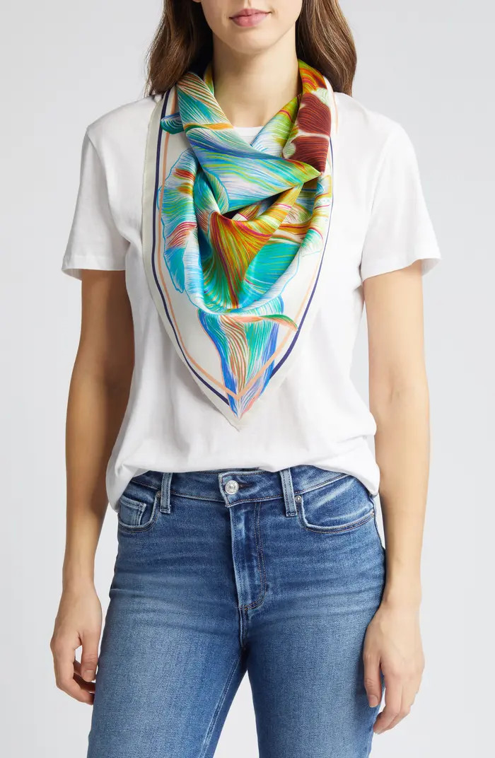 Print Silk Square Scarf | Nordstrom