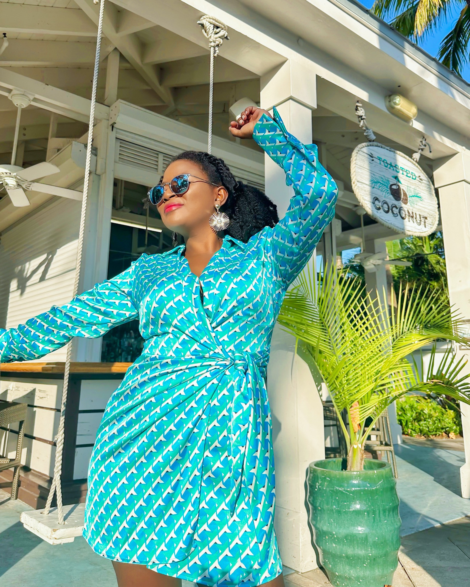 I love me a mini Wrap dress. I wore this beautiful mini Spring dress to another Solo Trip to Florida keys 🤩

This can be worn for upcoming Easter celebrations, Spring or summer vacation outfit ideas. 

Travel outfit ideas, Summer dress outfit, Petite fashion 

#LTKtravel #LTKfit #LTKstyletip