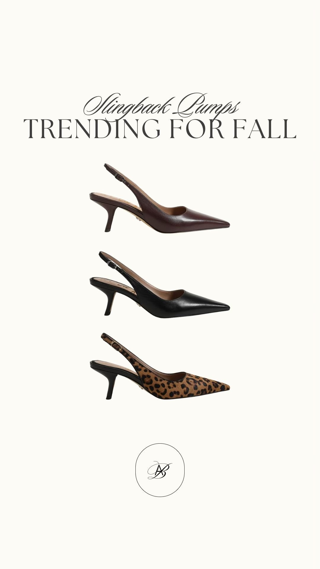 Timeless slingback pumps - elevated for fall! 

fall heels, slingback pumps, classic heels, luxe essentials, capsule wardrobe, workwear chic, timeless fashion, fall trends 2025, polished look, elegant style, Sam Edelman, black heels, brown heels, cheetah print heels

#LTKStyleTip #LTKSeasonal #LTKShoeCrush