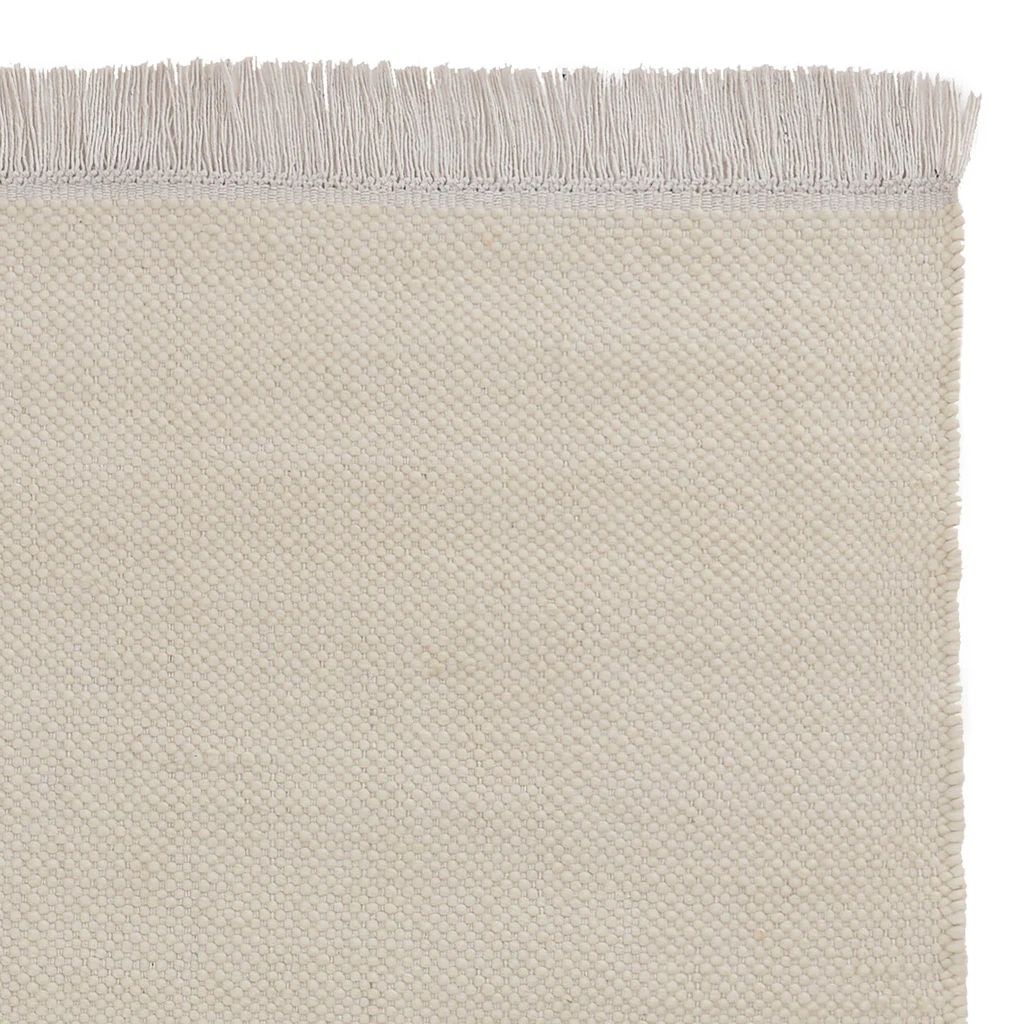 Tadali Wool Rug [Natural white/Off-white] | Urbanara US