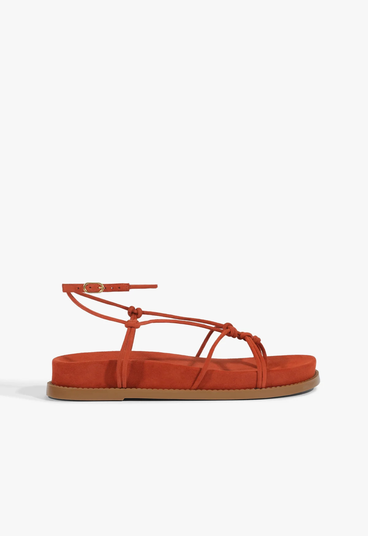 Calabria Sporty Flatform Sandal | Orange | Suede | Schutz (US)