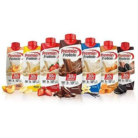 Premier Protein High Protein Shakes Variety Pack (Chocolate, Vanilla, Strawberry & Cream, Bananas &  | Walmart (US)