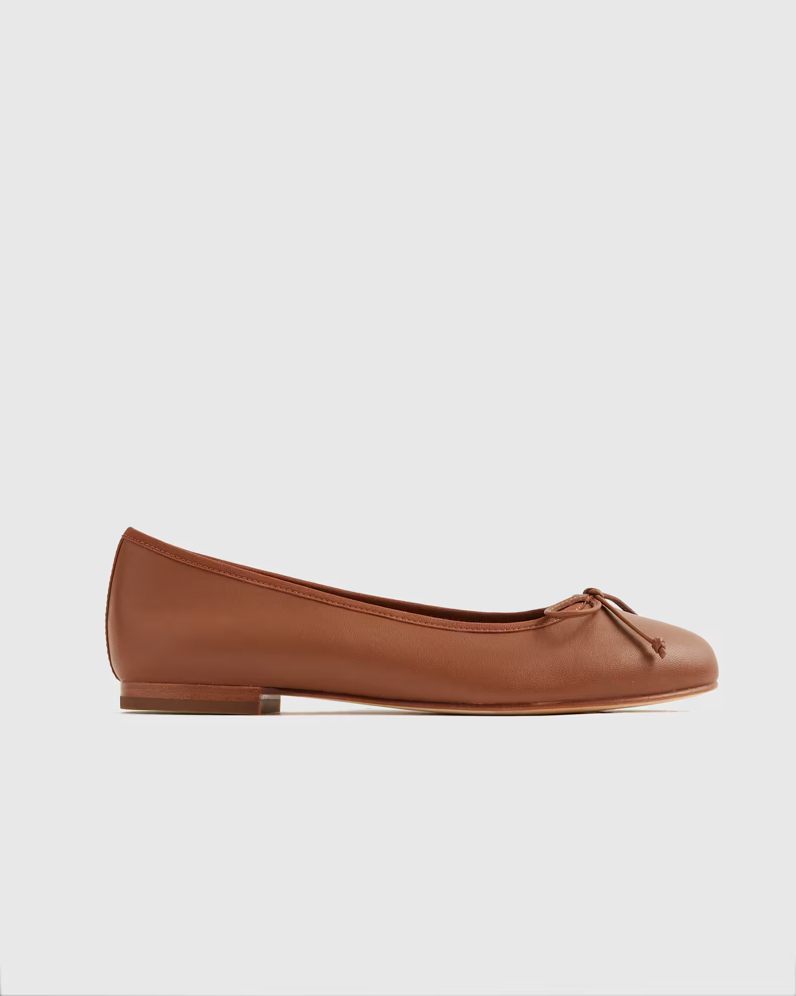 Italian Leather Bow Ballet Flat | Quince