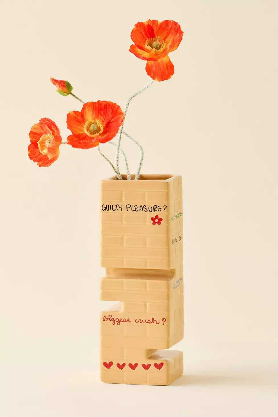 Truth Or Dare Tower Ceramic Vase | Urban Outfitters (US and RoW)