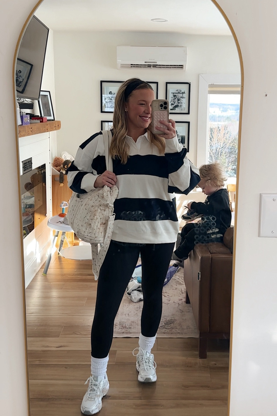 Wearing large in top & size down in sneakers! 

#LTKcanada #LTKfitness #LTKfamily