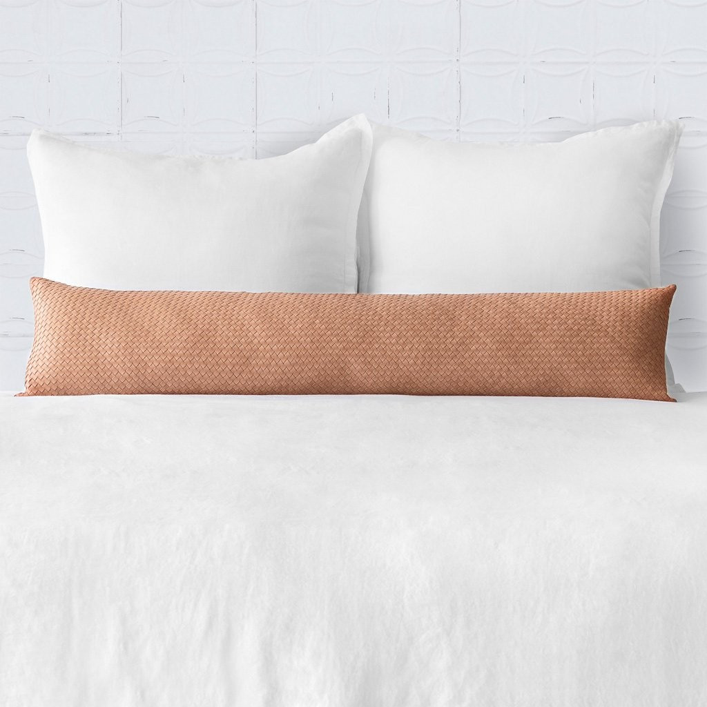 Dhara Leather Lumbar Pillow | The Citizenry