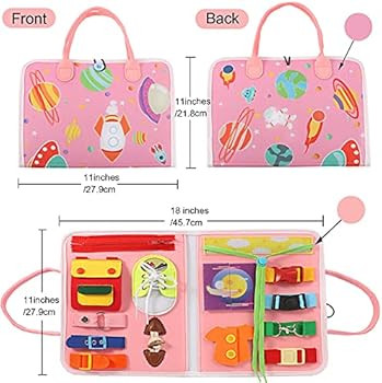 Amazon.com: Busy Board Toddler Travel Toys Preschool Toddler Busy Board Activities Sensory Toys M... | Amazon (US)