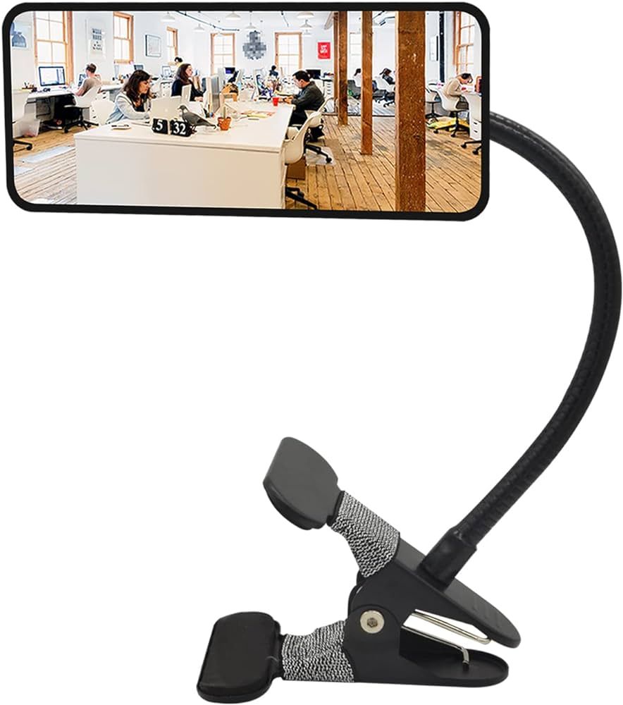 Ampper Glass Clip On Security Mirror, Flexible Convex Cubicle Mirror for Personal Safety and Secu... | Amazon (US)