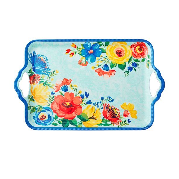 The Pioneer Woman Delaney Serving Tray with Handles | Walmart (US)