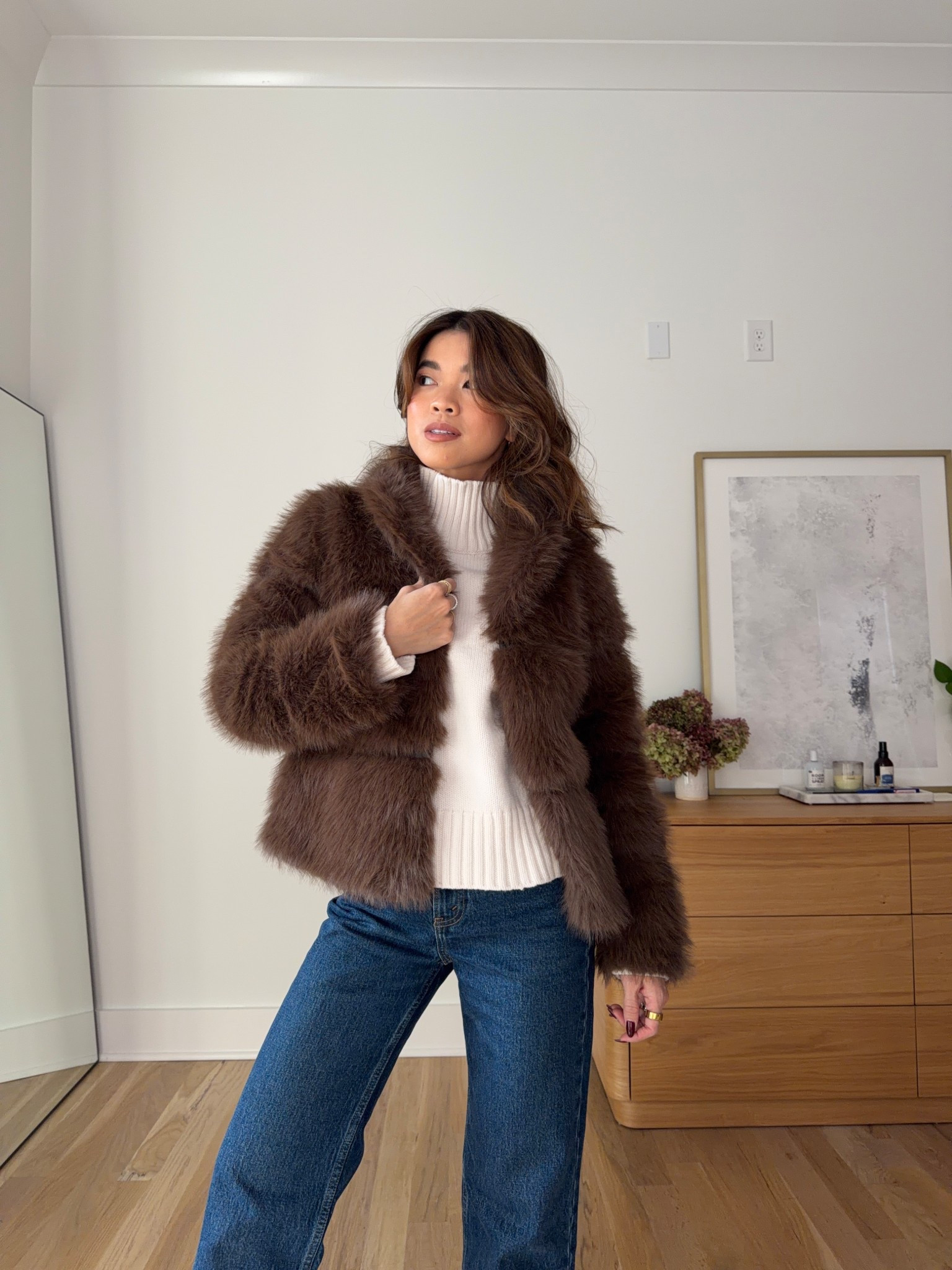 Sizing info: Sweater: Winter White XS, Jeans: 23 Extra Short, coat: XS. petite fashion, get dressed with me, outfit inspiration, ootd, nashville outfit, Nashville influencer, petite style, vacation style, casual outfits, mom style, petite pants, winter dress, winter outfit, winter pants, winter outfit inpso, winter outfit idea, winter top, fall top, fall style, winter style, winter sweater, autumn sweater, cozy sweater, cold weather sweater, cold weather outfit, denim, jeans, fall denim, fall jeans, fall jacket, jacket, winter jacket, winter coat, fur coat, fur jacket 

 

#LTKGiftGuide #LTKHoliday #LTKSeasonal