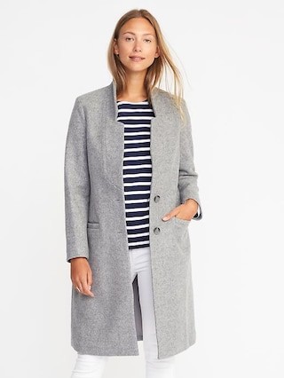 Long Wool-Blend Coatigan for Women | Old Navy US