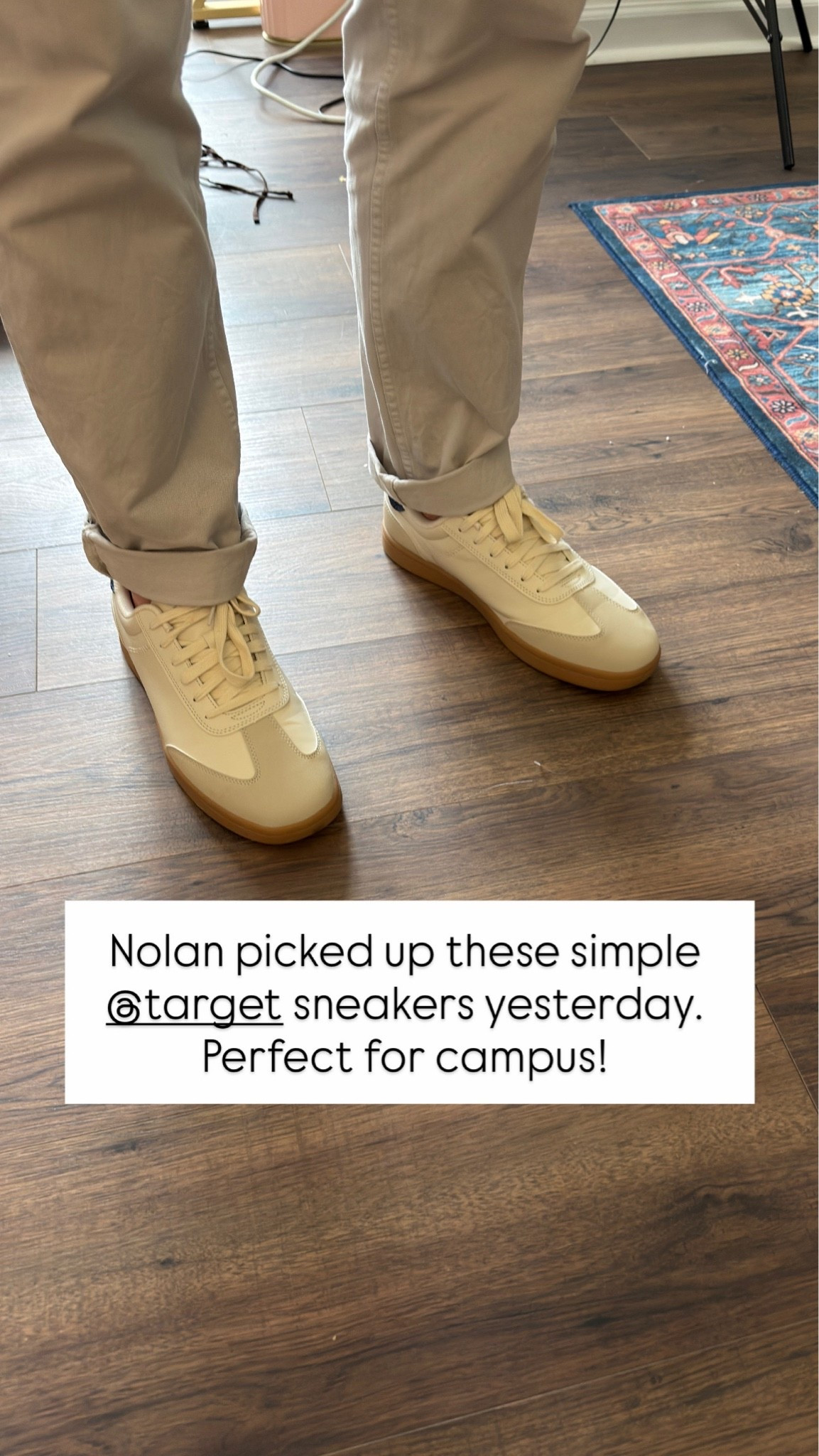 Men’s Target sneakers on sale for $34 perfect for back to campus love this look with your favorite khakis