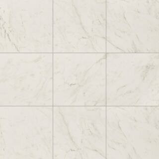 MSI Leonardo Bianco 24 in. x 24 in. Matte Porcelain Floor and Wall Tile (16 sq. ft./Case) NHDLEOB... | The Home Depot