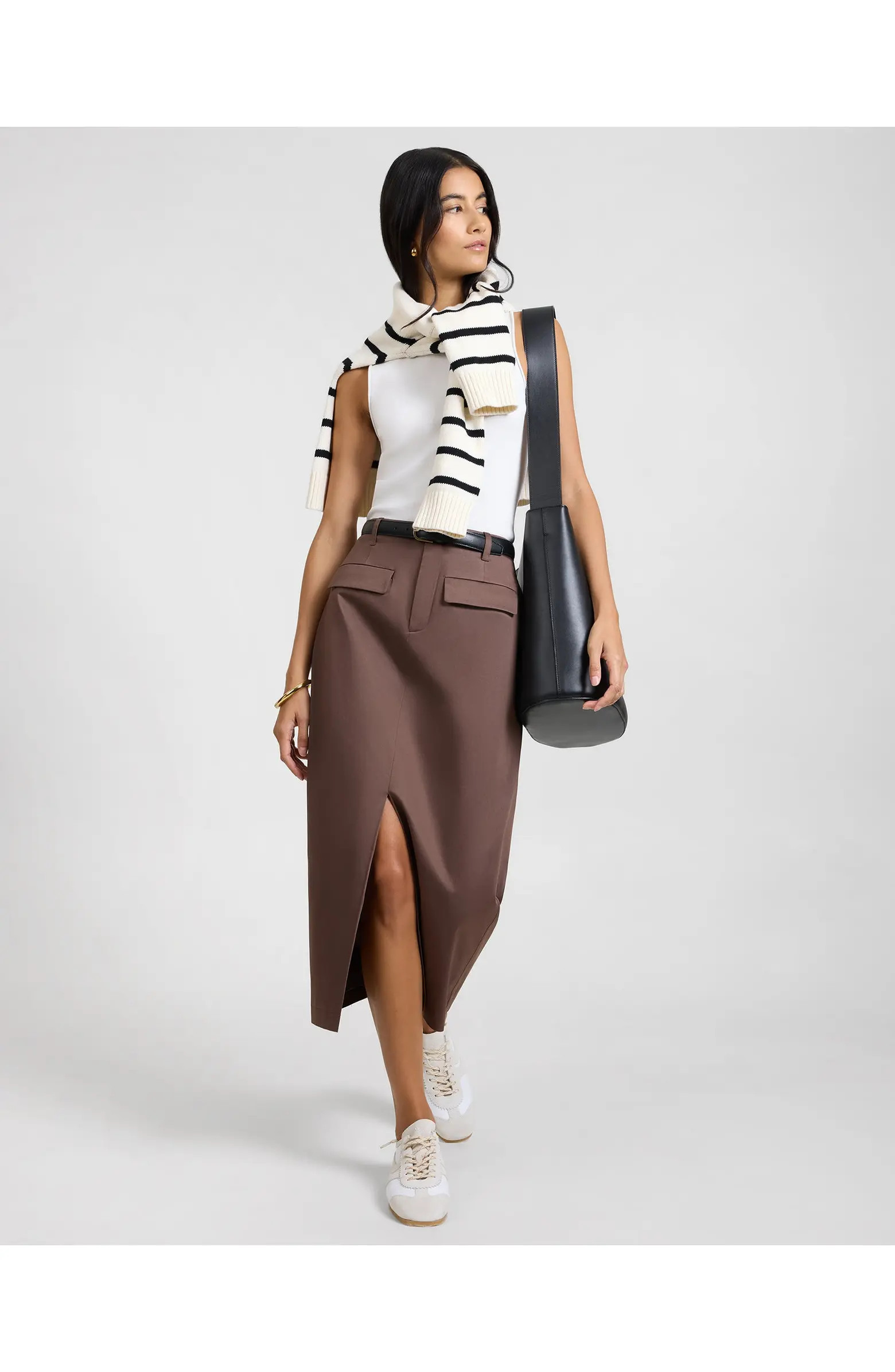 Front Slit Midi Skirt | Nordstrom