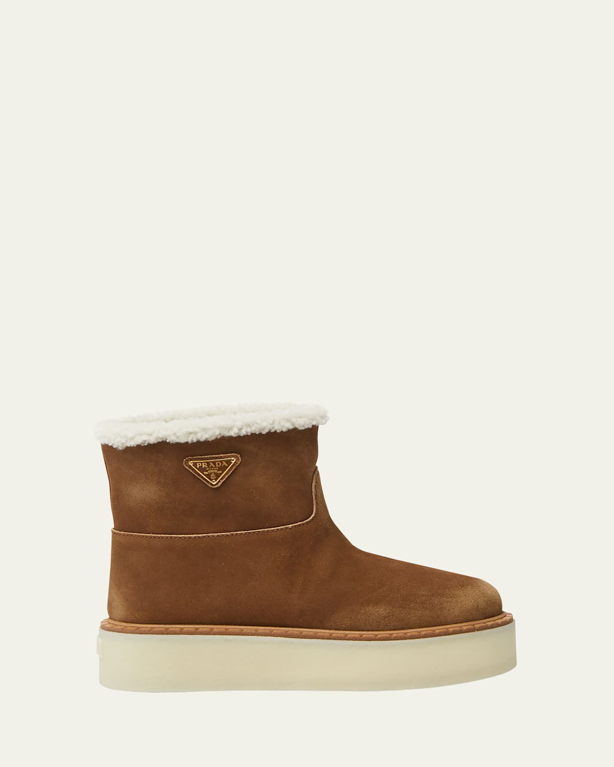 Suede Shearling Cozy Platform Booties | Bergdorf Goodman