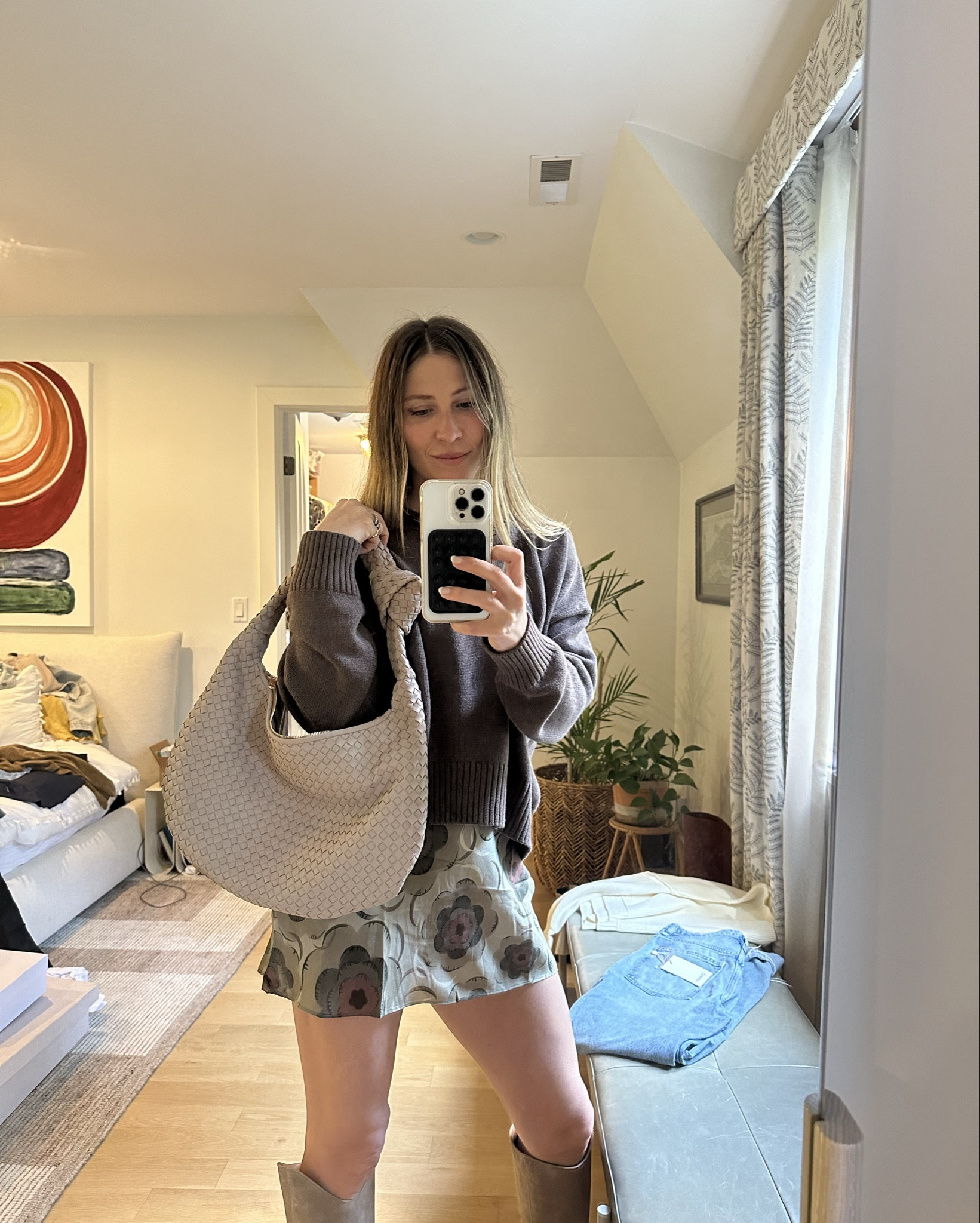 OBSESSED with this bag from quince. My absolute favorite fall staple  