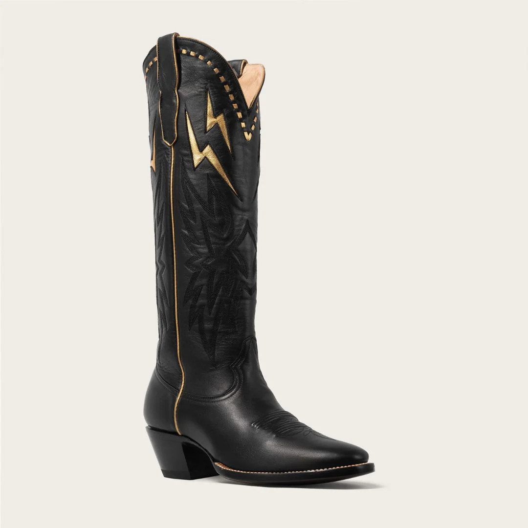 The Lightning Boot Black and Gold | CITY Boots