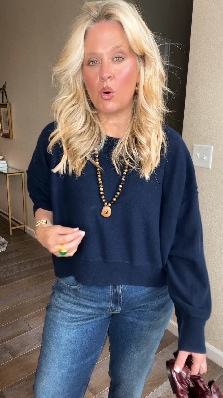 ✨Tap the bell, save and ❤️ start here over 40 fashion, midlife style, midsize fashion and luxury looks for less.  


This is basically my fall uniform. 🍂

A soft cashmere sweater + relaxed boyfriend jeans = comfortable, current, and pulled together without trying too hard.

And can we talk about these jeans being $22?! 👀

I love the boyfriend fit when I want a little more room through the middle and a relaxed leg that doesn’t cling. Add a great knit and an updated shoe, and suddenly a very simple outfit feels intentional.

Proof you don’t need a complicated outfit—or an expensive one—to look current this fall.

Cashmere on top. $22 boyfriend jeans on the bottom. That’s my kind of high-low. 🤎

👑 Helping you look good, feel good.-Lindsey Denver   Check back daily for belly-friendly style, confidence, and Outfit Physics™.

#LTKOver40 #LTKMidsize #LTKPlusSize