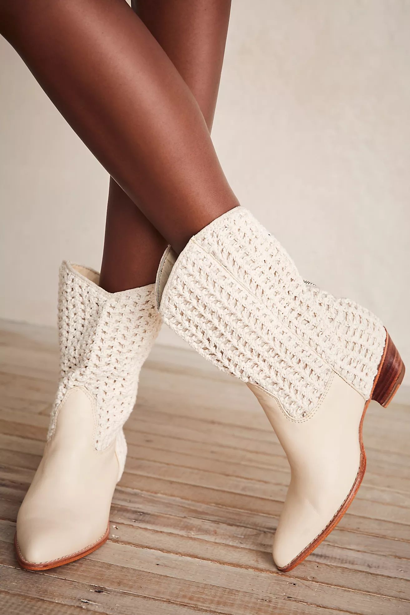 Selina Crochet Western Boots | Free People (UK)