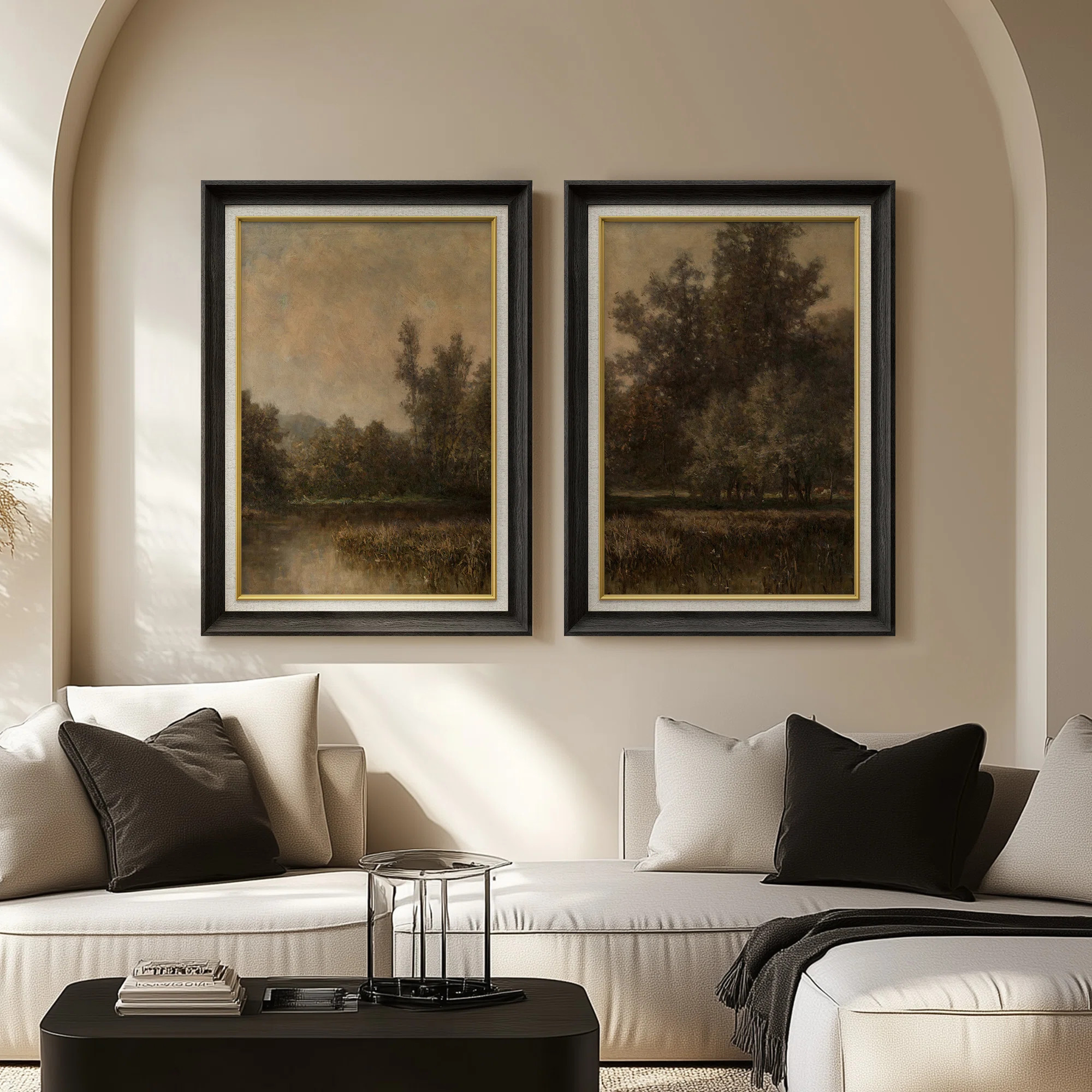 Set of 2 Premium Framed Art Artworks on Premium Canvas with 26"x36" Frame (Set of 2)ByMillwood Pi... | Wayfair North America