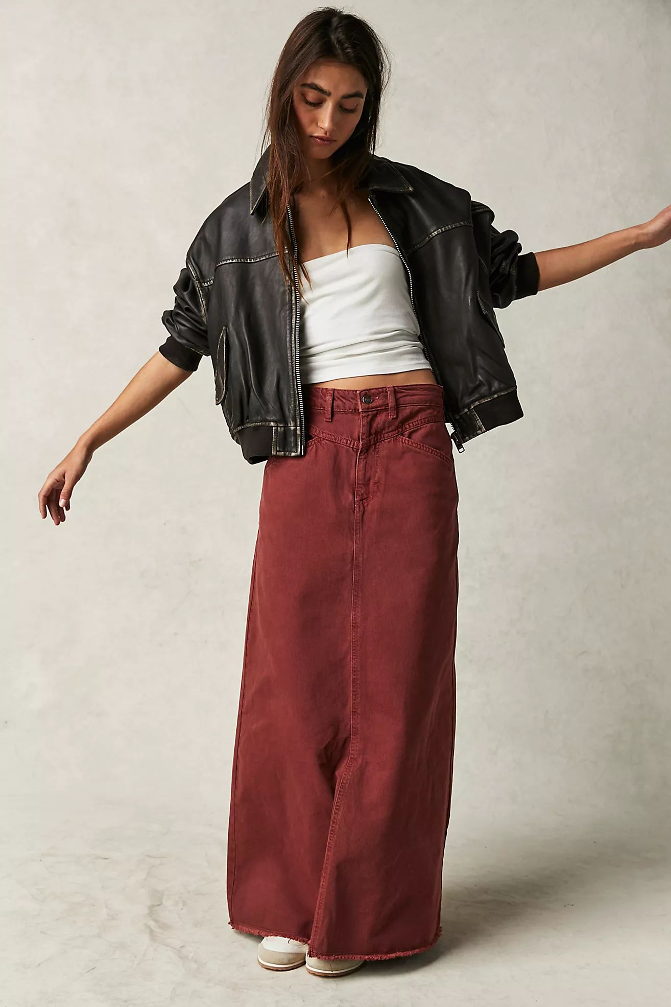 Come As You Are Denim Maxi Skirt | Free People (UK)