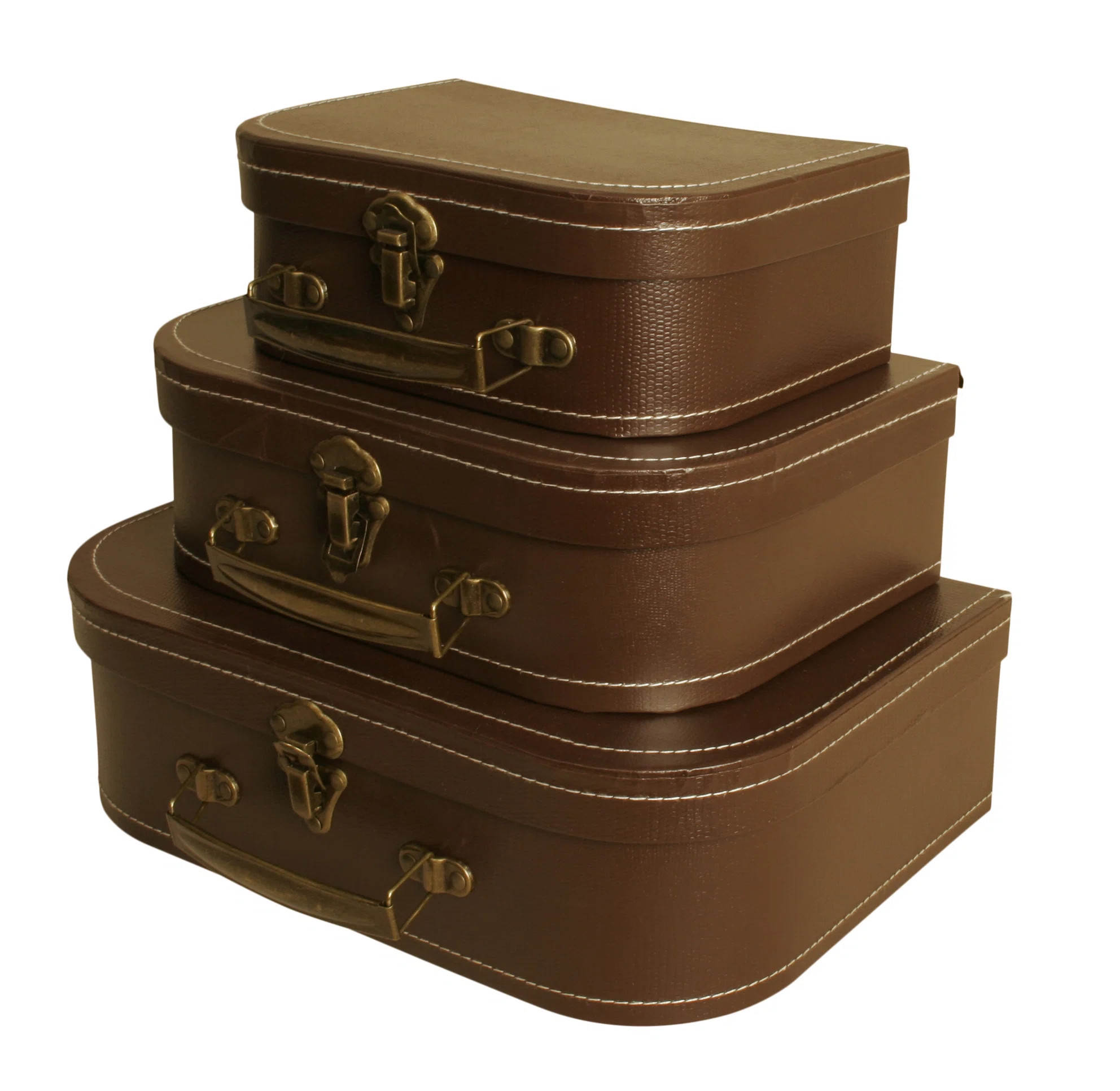 Breakwater Bay Mosteller 3 Piece Decorative Suitcase Set & Reviews | Wayfair | Wayfair North America