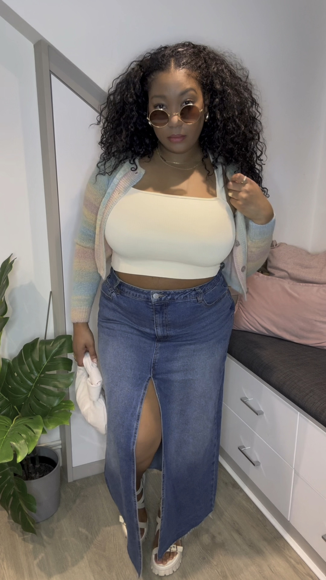 30 days of spring outfits day 1 

Original cardigan from fashion nova. Search for over the rainbow sweater set. Similar linked 

#LTKmidsize #LTKplussize #LTKSpringSale