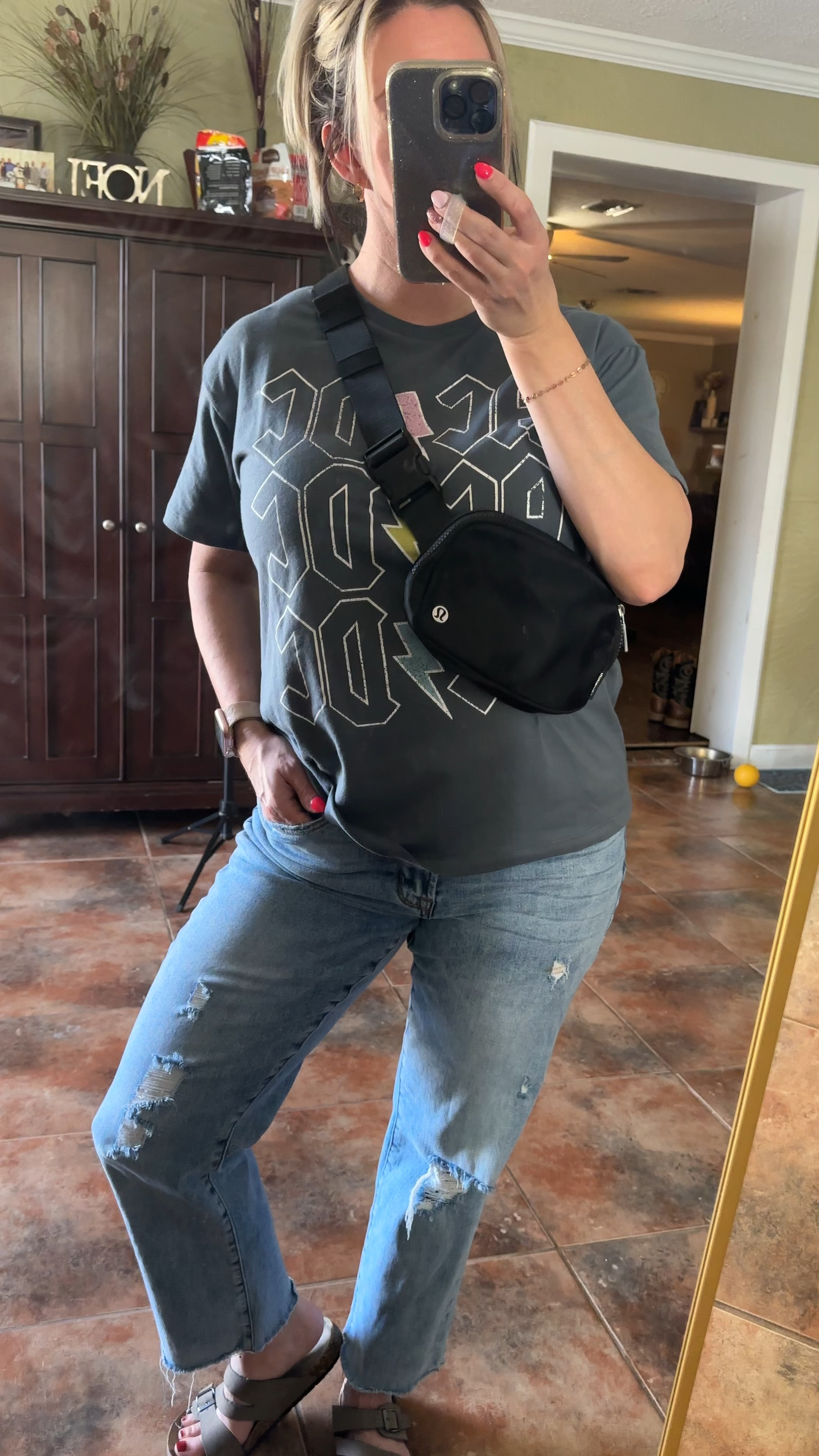 Weather in Louisiana is Wild! Tshirt and sandals in January 

Target Tshirt sandals belt bag 

#LTKStyleTip #LTKOver40 #LTKWatchNow